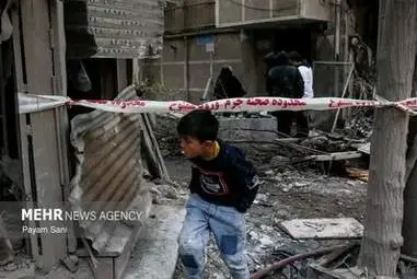 عکس / آثار وحشتناک حمله به محله بریانک تهران