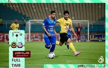 خلاصه بازی استقلال خوزستان 0 - سپاهان 1 + ویدئو
