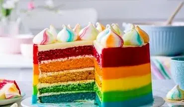 بیا ببین  کیک رنگین کمان چیه| بچه ها عاشقش میشن!