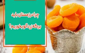  در زمستان برگه زردآلو بخورید