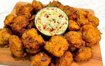 آموزش کامل طرز تهیه پاکوره هندی با سس مخصوص خانگی (ویدئو)