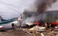 اکثر سرنشینان یک هواپیما در روسیه پس از سقوط به‌طور معجزه ‌آسایی زنده ماندند