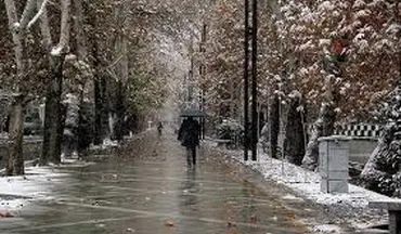 بارش برف و باران در ۷ استان/پیشنهاد اعمال محدودیت ترافیکی ۲ روزه در تهران