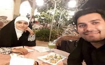 تیپ مجری معروف تلویزیون به همراه همسرش در یک رستوران شیک + عکس