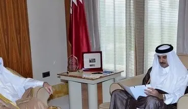  نماینده امیر کویت پیام مکتوب وی را تحویل امیر قطر داد 