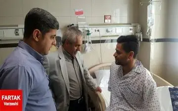 مذاکره طاهری با کامیابی نیا در بیمارستان +عکس