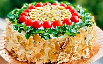 سالاد پیازچه قالبی؛ پیش‌غذای شیک و خوشمزه برای مهمانی‌های خاص