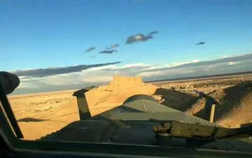 عکس/قلعه تاریخی سوریه از دید خلبان روسی