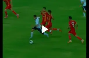 گل اول ملوان به فولاد + ویدئو