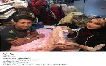 سولماز حصاری در حال خرید از یک مزون (عکس)