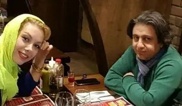 عکس دونفره مرحوم افشین یداللهی" با همسرش در یک رستوران