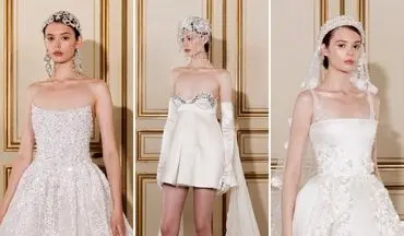 مجموعه جدید لباس‌های عروس ژرژ هوبیکا؛ هنوز زمان پوشاندن شانه‌ها نرسیده است| جدیدترین مدل های لباس عروس
