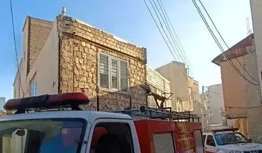 آتش‌سوزی منزل مسکونی در خیابان شریعتی مهار شد

