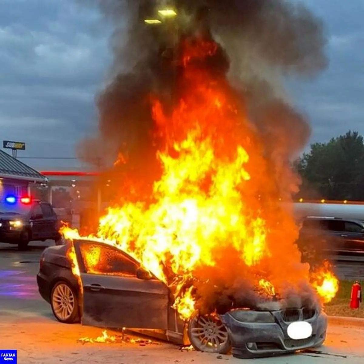 آتش‌زدن خودروهای مدل بالا به‌خاطر حسادت