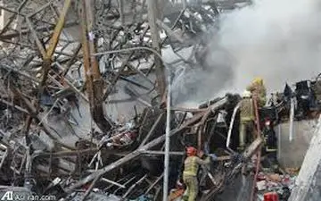 کشف پیکر آخرین شهید آتش نشان