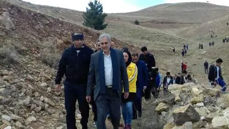 همایش دوچرخه‌سواری و کاشت درخت در ارتفاعات کرمانشاه 