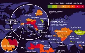 کدام کشورها هیچ راهی به دریا ندارند + اینفوگرافی