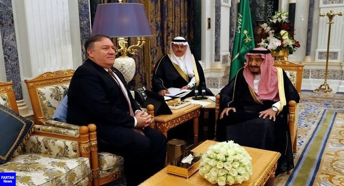 پامپئو با ملک سلمان ملاقات کرد/طرح نقشه راه ۳ بندی آمریکا برای عربستان