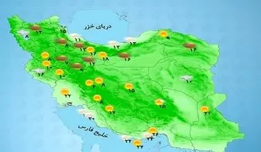 وزش باد شدید در 14 استان کشور/آسمان تهران ابری است+جدول