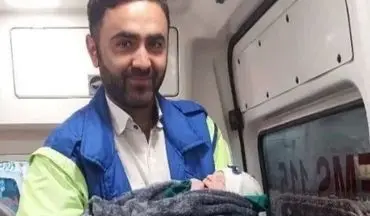 اتفاق خوشایند در آمبولانس اورژانس گرماب؛ تولد موفقیت آمیز نوزاد پسر 