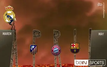 کاریکاتور کار سخت زیدان و تیمش در ماه آپریل + عکس