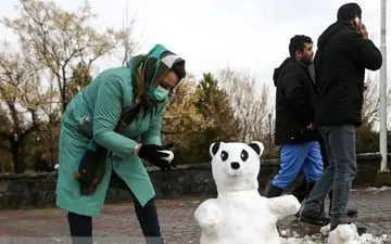 جشنواره مجسمه‌های برفی در کرمانشاه برگزار شد
