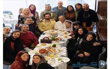 تصاویری از ضیافت دوستانه بازیگران سریال خاتون به دعوت صابر اَبَر