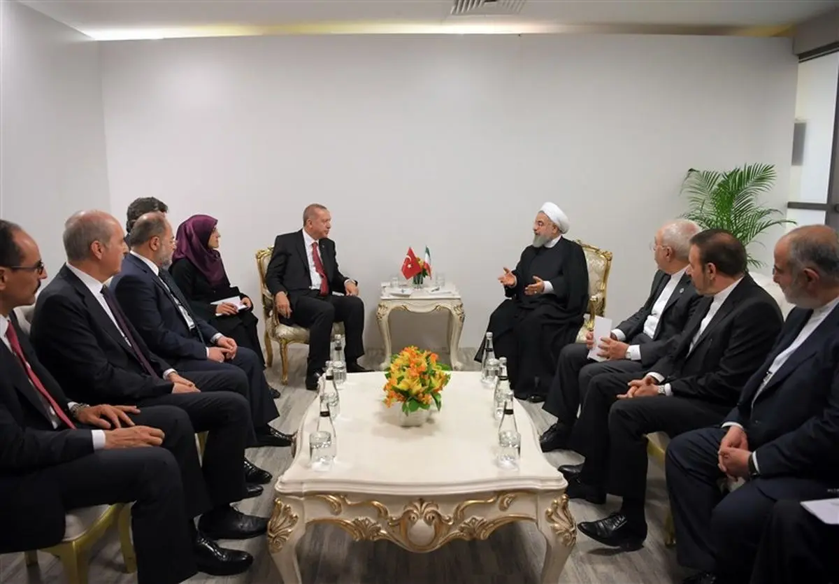  روحانی در دیدار با اردوغان:گسترش مناسبات ایران و ترکیه به نفع دوملت و تقویت ثبات و امنیت در منطقه است