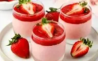 دسر خوشمزه و رنگارنگ: طرز تهیه محلبی توت‌فرنگی برای میان‌وعده‌ای متفاوت