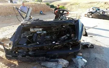 از پراید فقط فرمانش باقی ماند / حادثه دلخراش در بجنورد + عکس