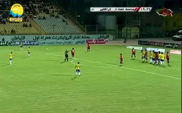 گل اول صنعت نفت به تراکتور + فیلم