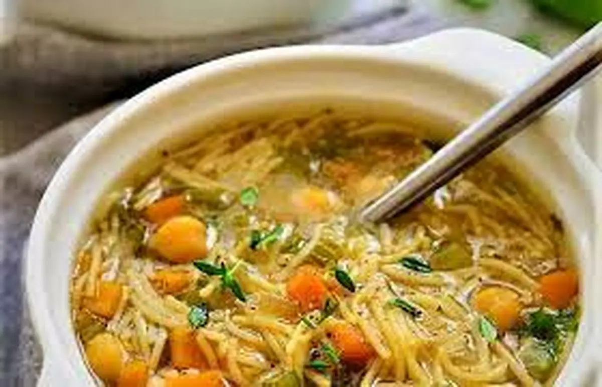 سوپ گیاهی خوشمزه| آموزش سوپ گیاهی