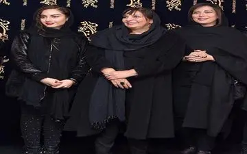 سورپرایز عجیب بازیگران و عوامل فیلم ایرانی با پوشش مشکی +عکس