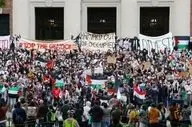  تداوم تظاهرات دانشجویی در دانشگاه‌های آمریکا 
