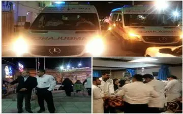 یک کشته و ٢٣ زخمی در برخورد اتوبوس با سمند در محور بم-کرمان