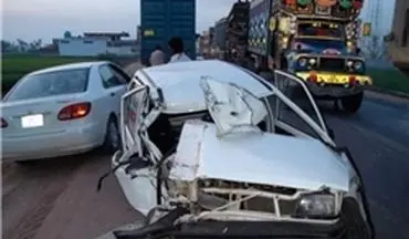 برخورد سواری ام‌وی‌ام با کاروان زائران ایرانی و عراقی در مشهد