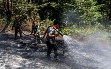 مهار کامل آتش‌سوزی در پارک ملی گلستان