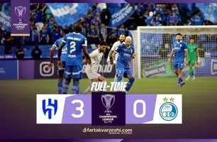 خلاصه بازی الهلال 3 - استقلال 0 + ویدئو