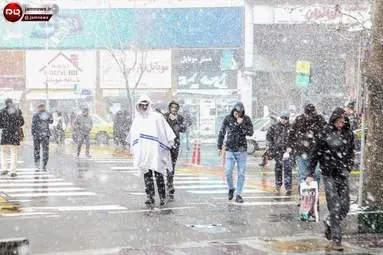 تهران سفیدپوش شد + تصاویر