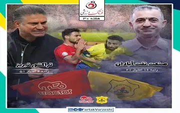 نفت آبادان- تراکتور؛ تنها یک معجزه می‌خواهد تا تراکتور سومی را از سپاهان بگیرد
