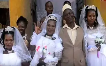  ازدواج همزمان مرد 50ساله با 3 دختر!