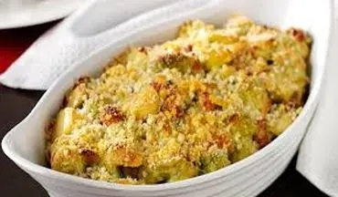 طرز تهیه خوشمزه ترین غذای فرانسوی|  گراتن کدو و کوکتل پنیری 