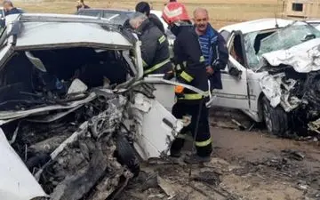 ۵کشته در برخورد شدید دو دستگاه خودرو سورای در مهاباد