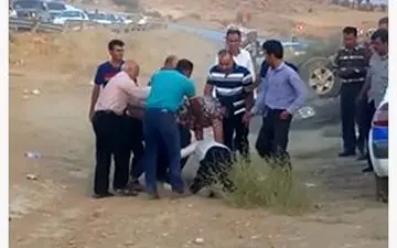 شناسایی راننده و سرنشین خودروی لندکروزی که اقدام به ضرب و شتم مأمور پلیس کرد