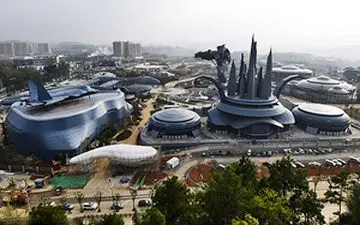 پارکی واقعی در چین که فضایی مجازی برای گردشگران پدید می آورد