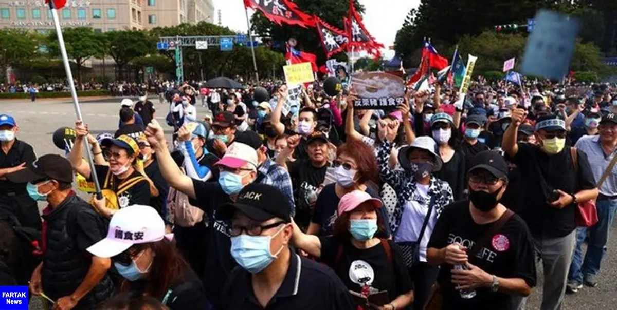 تظاهرات ده‌ها هزار نفری دراعتراض به نقض آزادی بیان در تایوان