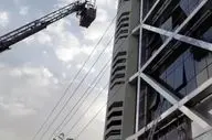 آتش‌سوزی یک برج تجاری در کرج با ۷۰ نفر نجات‌یافته