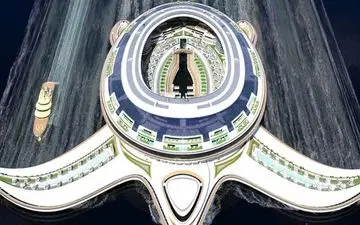 شهر شناور به شکل لاک‌پشت
