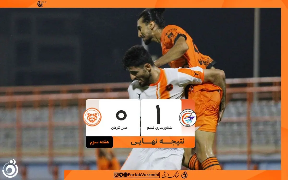 گل میلاد جهانی مس کرمان را غرق کرد؛ صعود شاگردان حقدوست به رده دوم جدول
