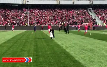 اختصاصی / حضور بازیکنان پرسپولیس در زمین + فیلم